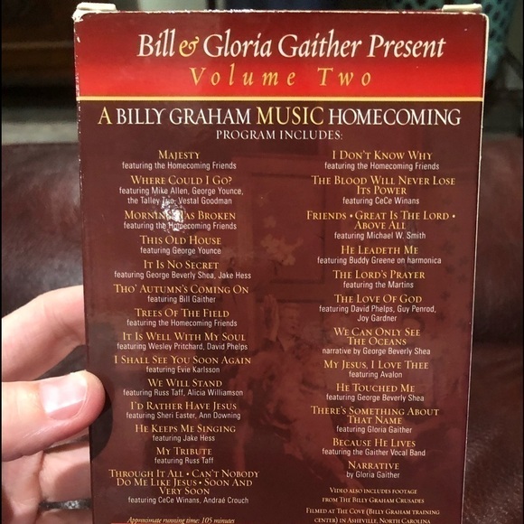 Billy Graham Music Homecoming, Vol. 2 VHS- Bill Gaither & Gloria - Picture 5 of 7